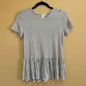 Live In the Moment Swing Striped Top